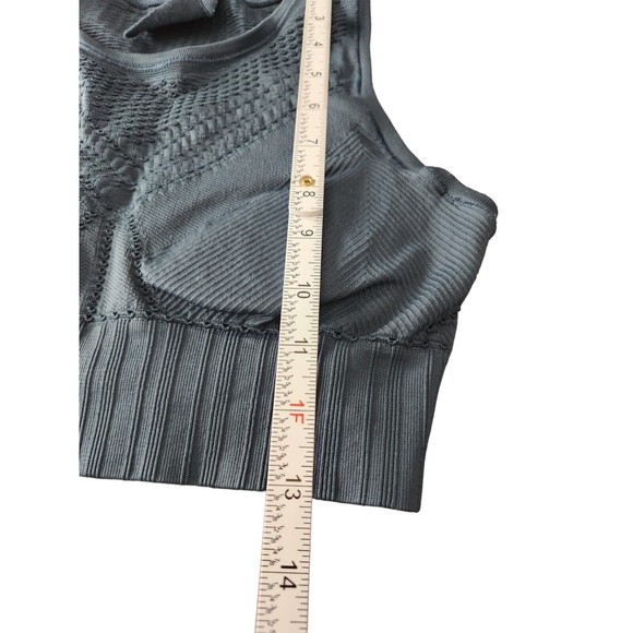 Athleta Womens Teal Nylon Blend Comfort Pullover Wireless Sports Bra Size Small‎ - Picture 4 of 6